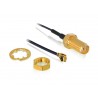 DeLOCK 88825 0.5m MHF (I-PEX) RF SMA Black coaxial cable