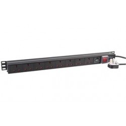Dynamode PDU-8WS-V-SP-1U power distribution unit (PDU) Black 8 AC outlet(s)