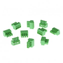 Axis 5505-251 4-pin 3.81 Green wire connector