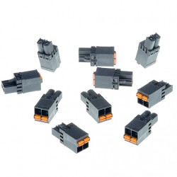 Axis 5505-301 A 2-pin 5.08 Black wire connector