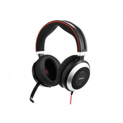 Jabra Evolve 80 MS Stereo headset Binaural Head-band Black