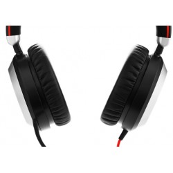 Jabra Evolve 80 MS Stereo headset Binaural Head-band Black