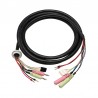 Axis 5505-511 audio in x 2, AC audio out x 2, DC Black cable interface/gender adapter
