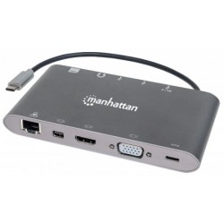 Manhattan SuperSpeed USB-C to 7-in-1 Docking Station interface hub