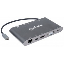 Manhattan SuperSpeed USB-C to 7-in-1 Docking Station interface hub