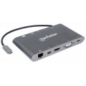 Manhattan SuperSpeed USB-C to 7-in-1 Docking Station