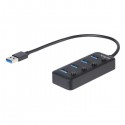 StarTech.com 4-Port USB 3.0 Hub - 4x USB-A with Individual On/Off Switches