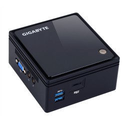 Gigabyte GB-BACE-3160 PC/workstation barebone 1.6 GHz J3160 0.69L sized PC Black