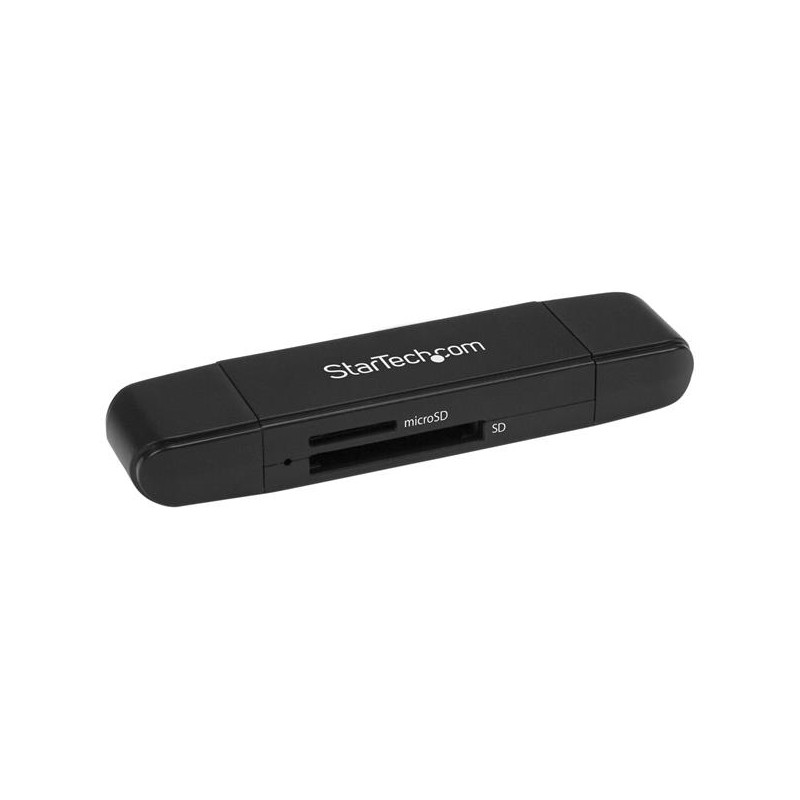 StarTech.com USB 3.0 Memory Card Reader/Writer for SD and microSD Cards - USB-C and USB-A