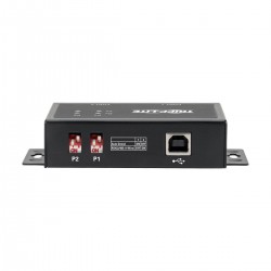 Tripp Lite RS-422/RS-485 USB to Serial FTDI Adapter with COM Retention (USB-B to DB9 F/M), 2 Ports interface hub