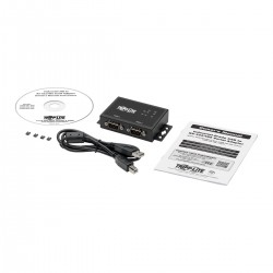 Tripp Lite RS-422/RS-485 USB to Serial FTDI Adapter with COM Retention (USB-B to DB9 F/M), 2 Ports interface hub