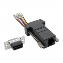 Tripp Lite DB9 to RJ45 Modular Serial Adapter (F/F), RS-232, RS-422, RS-485