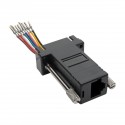 Tripp Lite DB9 to RJ45 Modular Serial Adapter (F/F), RS-232, RS-422, RS-485