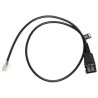 Jabra 8800-00-94 telephony cable 0.5 m Transparent, Black