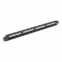 Tripp Lite 24-Port 1U Rack-Mount Cat6a/Cat6/Cat5e 110 Patch Panel with Cable Management Bar, 110 Punchdown, RJ45