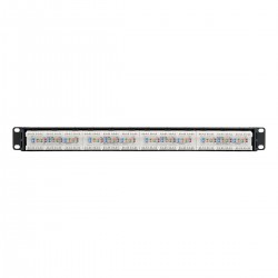 Tripp Lite 24-Port 1U Rack-Mount Cat6a/Cat6/Cat5e 110 Patch Panel with Cable Management Bar, 110 Punchdown, RJ45