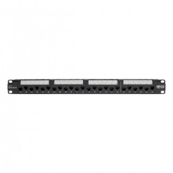 Tripp Lite 24-Port 1U Rack-Mount Cat6a/Cat6/Cat5e 110 Patch Panel with Cable Management Bar, 110 Punchdown, RJ45
