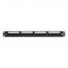 Tripp Lite 24-Port 1U Rack-Mount Cat6a/Cat6/Cat5e 110 Patch Panel with Cable Management Bar, 110 Punchdown, RJ45
