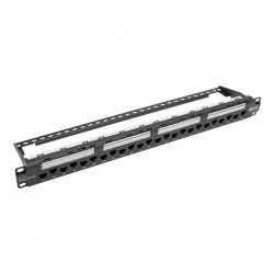 Tripp Lite 24-Port 1U Rack-Mount Cat6a/Cat6/Cat5e 110 Patch Panel with Cable Management Bar, 110 Punchdown, RJ45