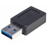 Manhattan 354653 USB A USB C Black cable interface/gender adapter