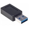 Manhattan 354653 USB A USB C Black cable interface/gender adapter