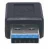 Manhattan 354653 USB A USB C Black cable interface/gender adapter