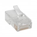 Tripp Lite RJ45 Modular Connector for Round Stranded UTP Conductor 4-Pair Cat5e, 100 Pack
