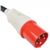 Tripp Lite 27.7kW 3-Phase Switched PDU, LX Platform Interface, 220/230V Outlets (24 C13/6 C19), Touchscreen LCD, IEC 309 63A Red
