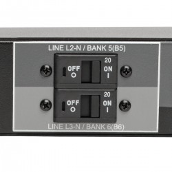 Tripp Lite 28.8kW 3-Phase Switched PDU, LX Platform Interface, 220/230/240V Outlets (24 C13/6 C19), LCD, Hardwire 380/400/415V I