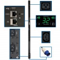Tripp Lite 7.4kW Single-Phase Monitored PDU, LX Interface, 230V Outlets (36 C13/6 C19), IEC 309 32A Blue, 3.05 m Cord, 0U 1.8m H