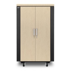 APC NetShelter CX 24U rack Freestanding rack Grey, Oak