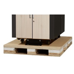 APC NetShelter CX 24U rack Freestanding rack Grey, Oak