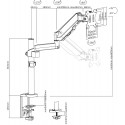 V7 Touch Adjust Monitor Mount