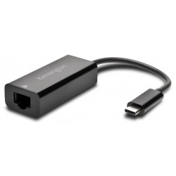 Kensington K33475WW cable interface/gender adapter USB-C RJ-45 Black