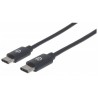 Manhattan 354905 USB cable 2 m USB C Male Black