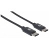 Manhattan 354905 USB cable 2 m USB C Male Black