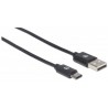 Manhattan 354912 USB cable 0.5 m USB A USB C Male Black