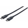 Manhattan 354899 USB cable 0.5 m USB C Male Black