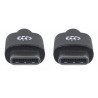 Manhattan 354882 USB cable 3 m USB C Male Black