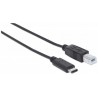 Manhattan 354950 USB cable 2 m USB B USB C Male Black