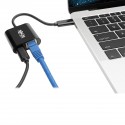 Tripp Lite USB-C to Gigabit Network Adapter with USB-C PD Charging - Thunderbolt 3, Black