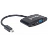 Manhattan 152709 cable interface/gender adapter Mini DisplayPort HDMI/VGA Black