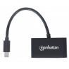 Manhattan 152709 cable interface/gender adapter Mini DisplayPort HDMI/VGA Black