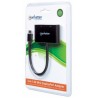 Manhattan 152709 cable interface/gender adapter Mini DisplayPort HDMI/VGA Black