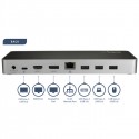 StarTech.com USB-C Dual-4K Monitor Docking Station for Laptops - 60W USB Power Delivery - SD Card Reader