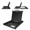 StarTech.com RKCONS1901 rack console 48.3 cm (19") 1280 x 1024 pixels Steel Black 1U