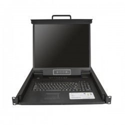 StarTech.com RKCONS1908K rack console 48.3 cm (19") 1280 x 1024 pixels Black 1U