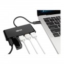 Tripp Lite 4-Port USB 3.1 Hub, 4x USB-A, Thunderbolt 3—PD Charging, Black