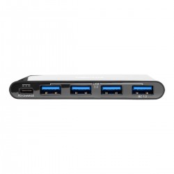 Tripp Lite 4-Port USB 3.1 Hub, 4x USB-A, Thunderbolt 3—PD Charging, Black
