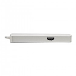 Tripp Lite USB-C Docking Station, 4K @ 30 Hz, HDMI, Thunderbolt 3, USB-A Hub, PD Charging, SD/Micro SD, GbE - Silver